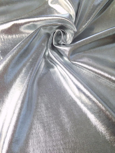Metallic foil stretch - metallic, fabric